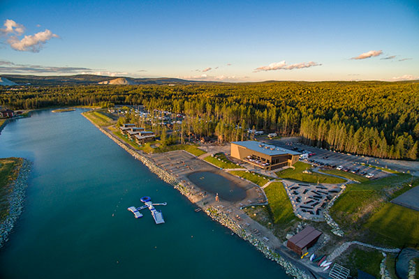 Photographie aérienne du camping Boisé du Domaine à Thetford Mines